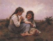 Adolphe Bouguereau Two Girls painting